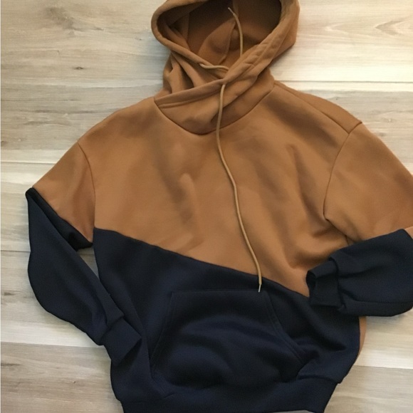 Shein Color Block Hoodie M NWOT - Picture 2 of 5